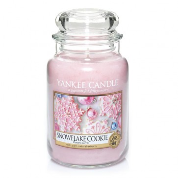 Yankee Candle Snowflake Cookie 623g - Duftkerze