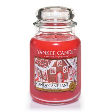 Yankee Candle Candy Cane Lane 623g - Duftkerze