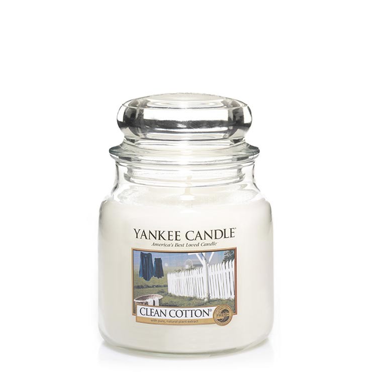 Yankee Candle Clean Cotton Duftkerze 411 g
