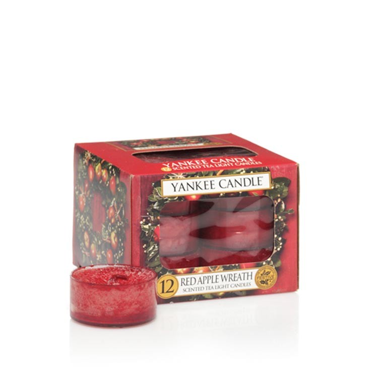 Yankee Candle Red Apple Wreath Teelichter 118 g - Festlich - rot - 1120700E